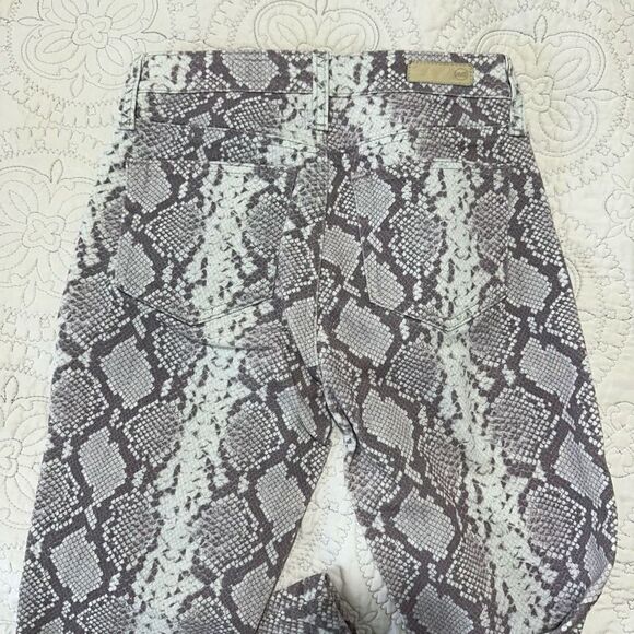 AG Adriano Goldscnmed snake pattern, jeans, size 25R A564 - Picture 3 of 7